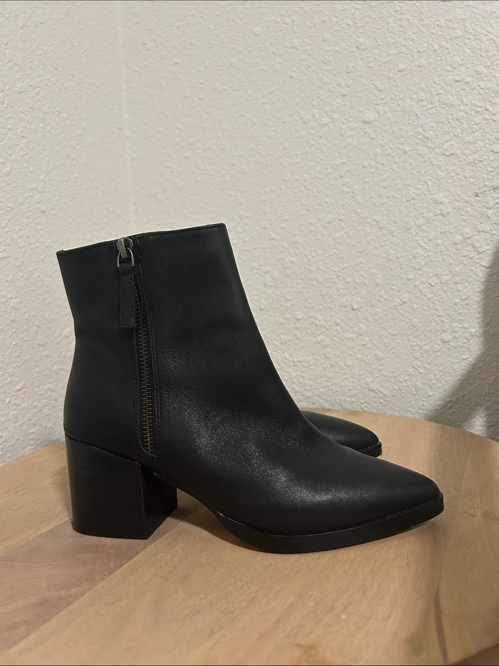 Linea Paolo Viva Black Leather Bootie